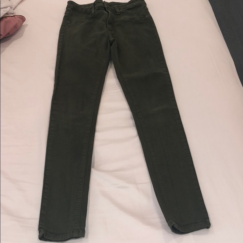 WOMENS GREEN CARMAR JEANS